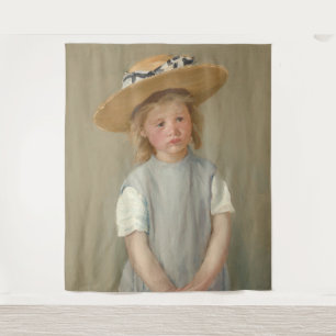 Tapete De Parede Mary Cassatt - Criança num Chapéu de Palha