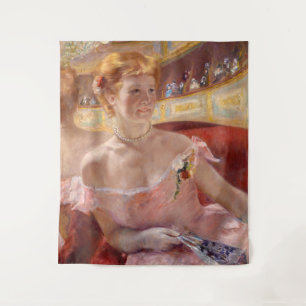 Tapete De Parede Mary Cassatt - Mulher com Colar de Pérolas numa Lo