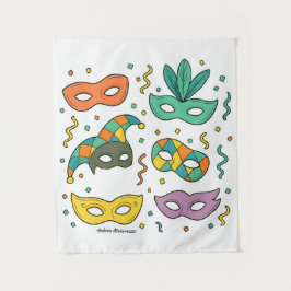 Tapete De Parede Máscaras Voadoras