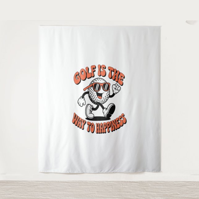 Tapete De Parede Mascote de Golfe Cheerguido (Frente)