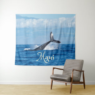 Tapete De Parede Maui Havaí Oceano Cauda de Baleia