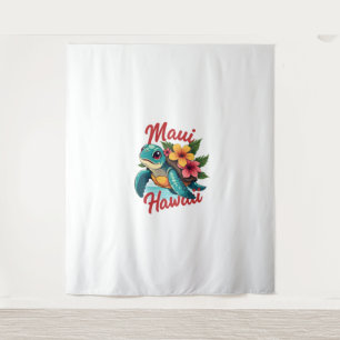 Tapete De Parede Maui Hawaii T Shirt Girl Miúdas Crianças Tartaruga