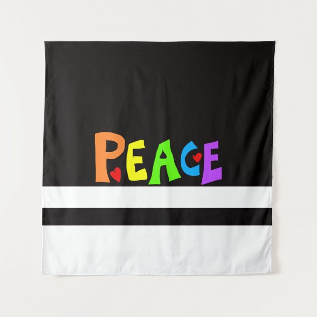 Tapete De Parede MAZIPOODLES Peace Rainbow (Frente)