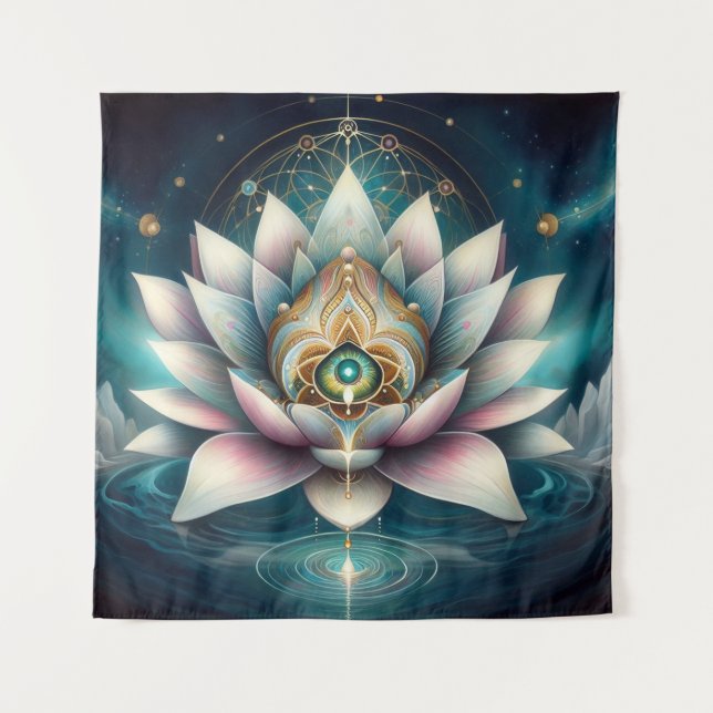 Tapete De Parede Mediatação Lotus (Frente)