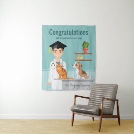 Tapete De Parede Médico Veterinário Graduado Veterinário DVM Parabé