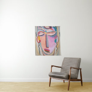 Tapete De Parede Meditação Alexej von Jawlensky - Arte Figurativa
