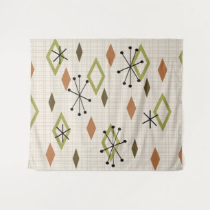 Tapete De Parede Meio século de diamantes modernos "Nature Tones"