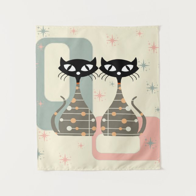 Tapete De Parede Meio século De Médio Do Século Moderno (Frente)