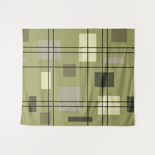 Tapete De Parede Meio século Moderno Geométrico 18 (Frente (Horizontal))