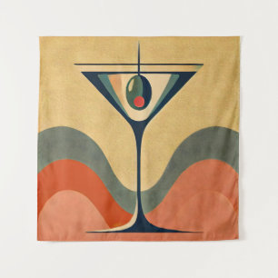 Tapete De Parede Meio século moderno "pimento azeitona martini wave