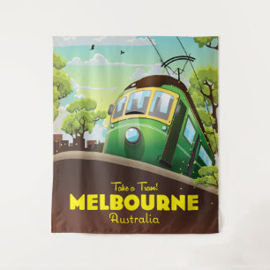 Tapete De Parede Melbourne Austrália Tram