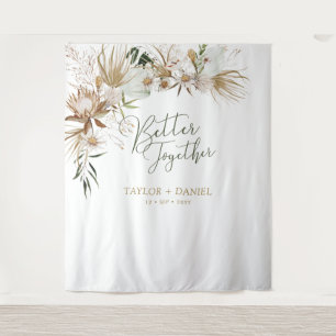 Tapete De Parede Melhor Juntos   Decoração de Casamento Boho Boêmia