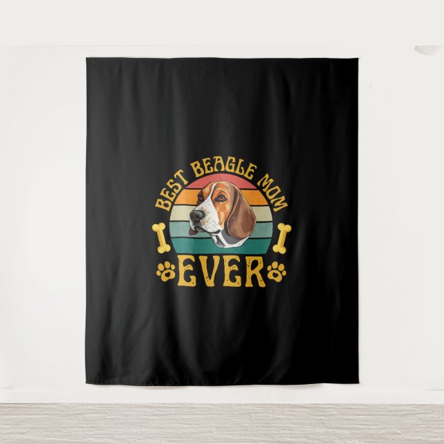 Tapete De Parede Melhor Mãe de Beagle de Todos os Tempos, Cachorro  (Frente)