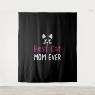 TAPETE DE PAREDE MELHOR MÃE GATO DE TODOS OS MOMENTOS
