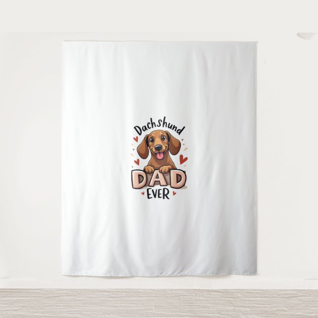 Tapete De Parede Melhor Pai De Dachshund Nunca (Frente)