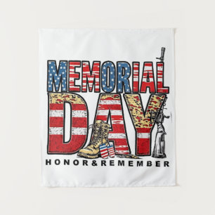 Tapete De Parede Memorial Day Honra e Lembre-se da Bandeira dos EUA