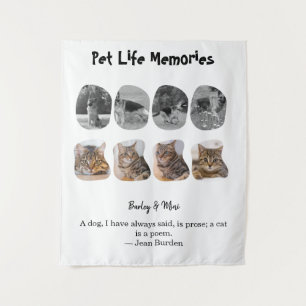 Tapete De Parede Memórias da Vida do Pet Modelo de Tributo de Colag