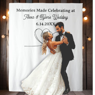 Tapete De Parede Memórias Feitas no Fundo de Foto de Casamento
