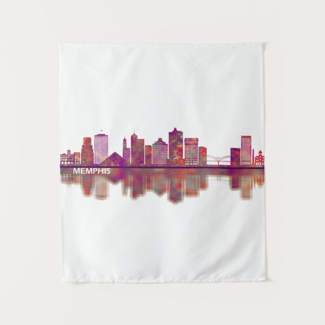 Tapete De Parede Memphis Tennessee Skyline (Frente)