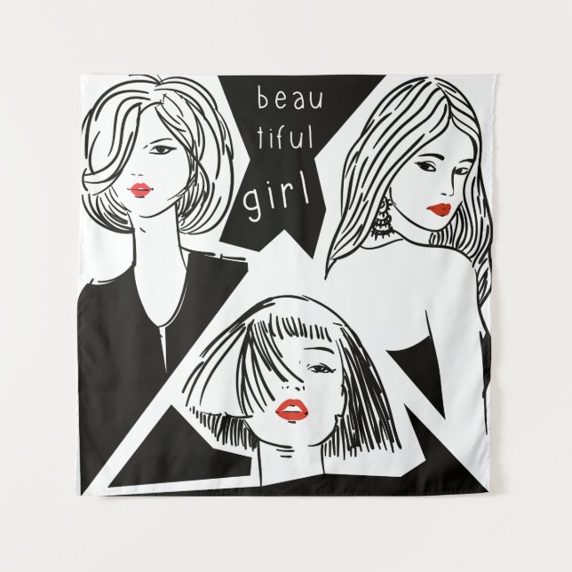 Tapete De Parede menina bonita (Frente)