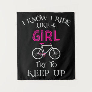 Tapete De Parede Menina de bicicleta branca ciclita ciclista femini