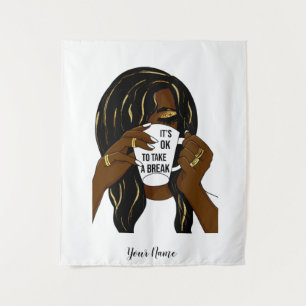 Tapete De Parede Menina Negra Mulher Americana Inspiracional 