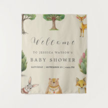 Menino Boho Animais da Floresta Chá de Bebê