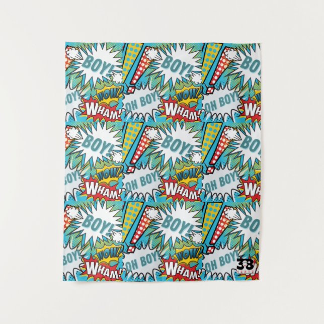 Tapete De Parede Menino Pop Art (Frente)