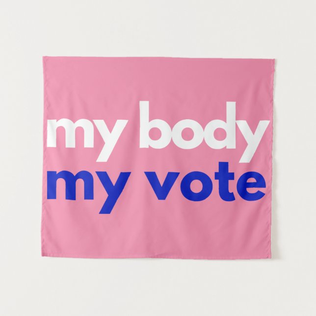 Tapete De Parede Meu Corpo Meu Voto (Frente (Horizontal))