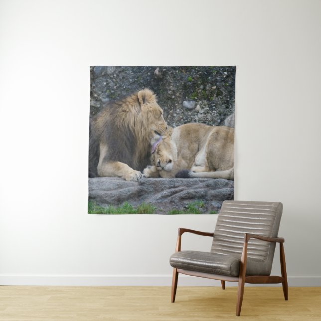 Tapete De Parede Mighty Lion Love (In Situ)