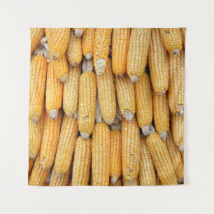Tapete De Parede Milho seco que foi empilhado.