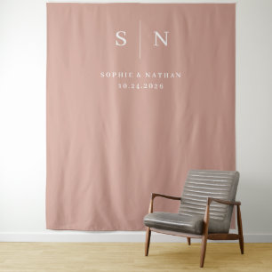 Tapete De Parede Mínimo e Chic Terracotta e Casamento Branco