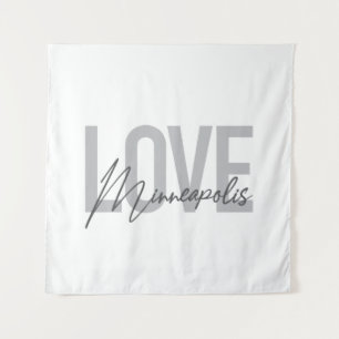Tapete De Parede Minneapolis de amor moderno, simples, urbano, lega