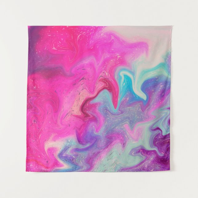 Tapete De Parede Mixed paint background (Frente)