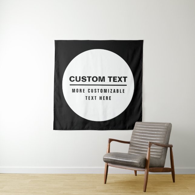 Tapete De Parede Modelo de texto personalizável simples e negrito (In Situ)