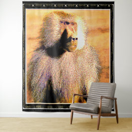 Tapete De Parede Modelos primatas: Hamadryas baboon 01