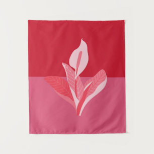 Tapete De Parede Modern Art Calla Lily Red Pink