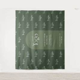 Tapete De Parede Modern Sage Green Boho Logo Step Repeat Event