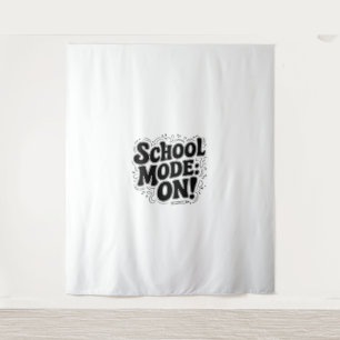 Tapete De Parede Modo Escolar: LIGADO! ,Design inspirado na Vintage