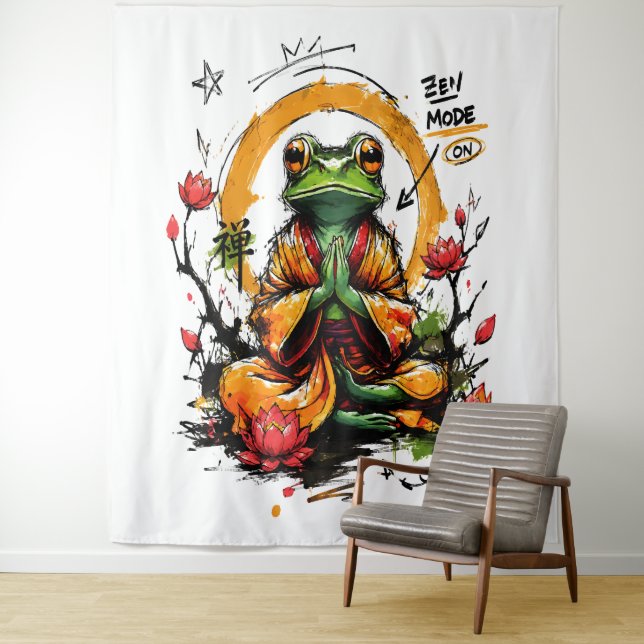 Tapete De Parede Modo Zen Ativado Saguinho Monge Meditando (In Situ)