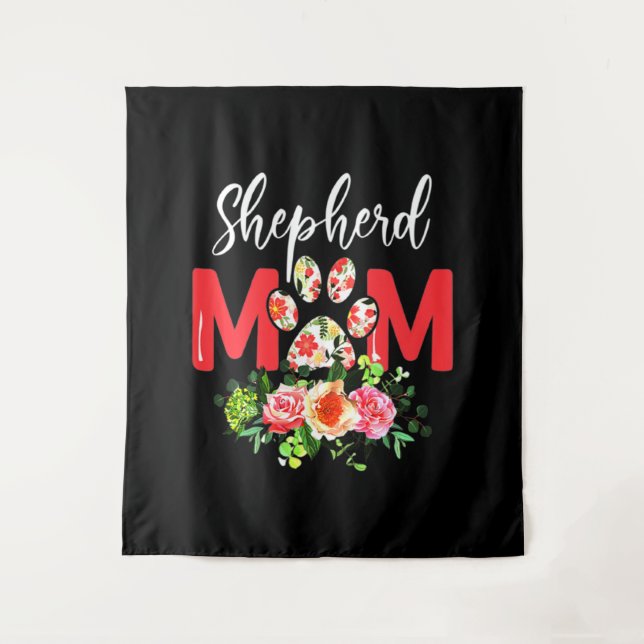 Tapete De Parede Mom Cute German Shepherd (Frente)