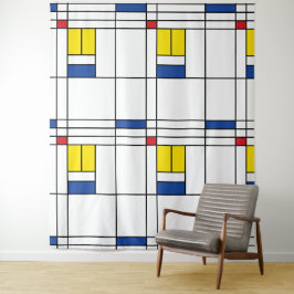 Tapete De Parede Mondrian II Design de Arte Moderna Minimalista De