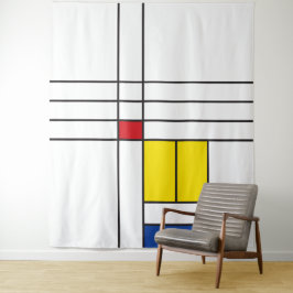 Tapete De Parede Mondrian II Design de Arte Moderna Minimalista De