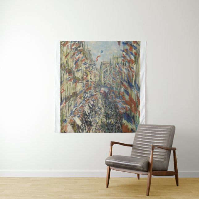 Tapete De Parede Monet 1878 Rue Montorgueil em Paris (In Situ)