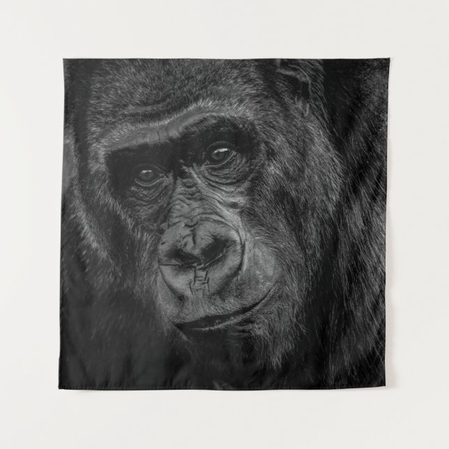 TAPETE DE PAREDE MONKEY RETRAIT ON BW (Frente)