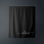 Tapete De Parede Monograma Elegante Moderno e Branco Negro<br><div class="desc">Apresentando nossa Coleção de Monogramas Modernos Minimalistas Pretos e Brancos: adote simplicidade e sofisticação com nossos designs minimalistas, curados para elevar seu estilo sem esforço. Feita de olho na estética moderna, essa coleção apresenta designs negras e brancos elegantes, acentuados por monogramas personalizados. De papelaria chic a acessórios versáteis, nossa coleção...</div>