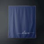 Tapete De Parede Monograma marinho Azul e Branco Moderno<br><div class="desc">Apresentando nossa Coleção de Monogramas Modernos Azul e Branco: Eleve sua decoração caseira com nossa sofisticada coleção com um esquema de cores azul e branco do marinho contemporâneo. Cada peça é trabalhada meticulosamente para exudir elegância e estilo, perfeito para adicionar um toque de talento moderno a qualquer sala. Quer você...</div>