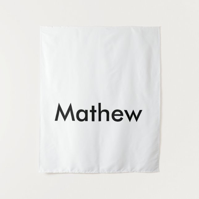 Tapete De Parede monograma simples de letra inicial adicione seu no (Frente)