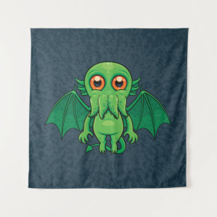 Tapete De Parede Monstro Verde Cthulhu