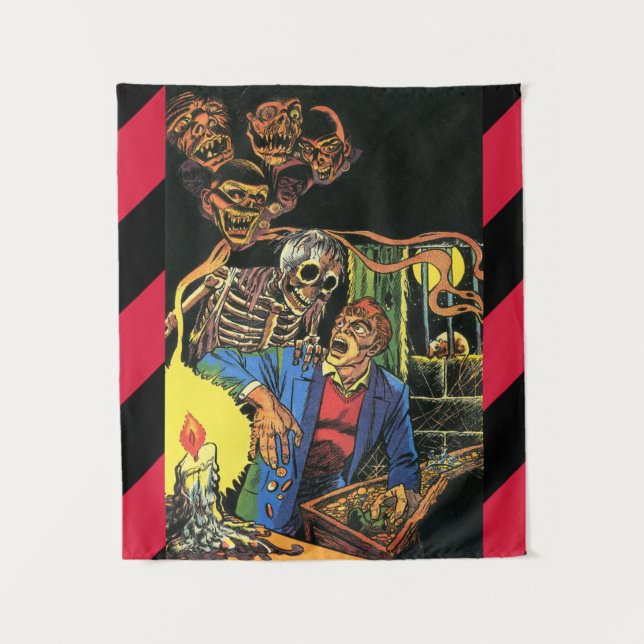 Tapete De Parede monstros criaturas fantasmas histórias em quadrinh (Frente)